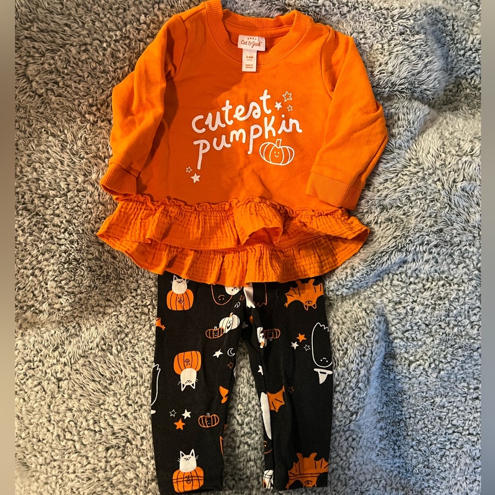 Cat and Jack Baby Girls Halloween Outfit